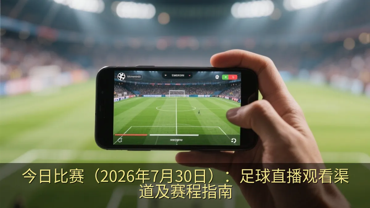 球迷使用手机观看足球比赛直播